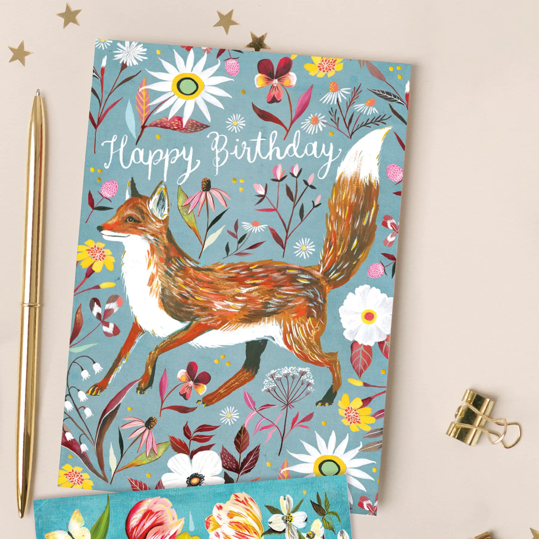 Foxy Birthday Card - Heart of the Home LV
