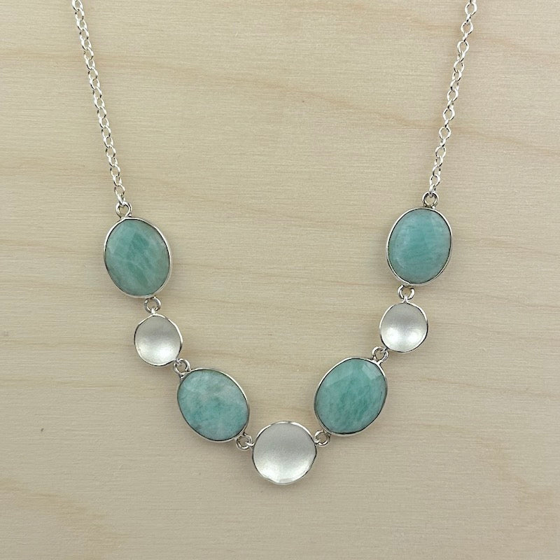 Amazonite Stepping Stone Necklace - Heart of the Home Inc
