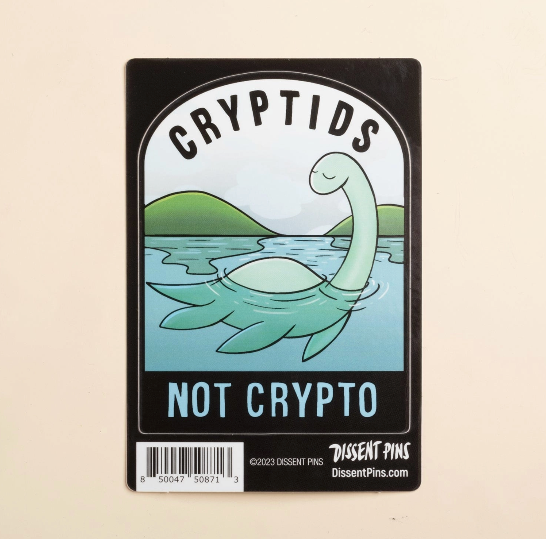 Cryptids not Crypto Sticker - Heart of the Home Inc