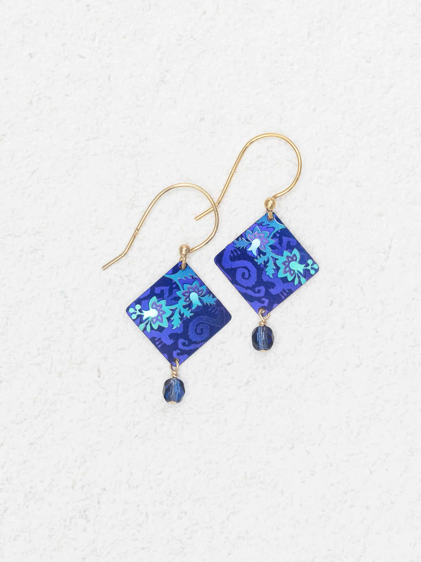 Garden Soiree Earrings in "Sapphire Blue" - Heart of the Home Inc