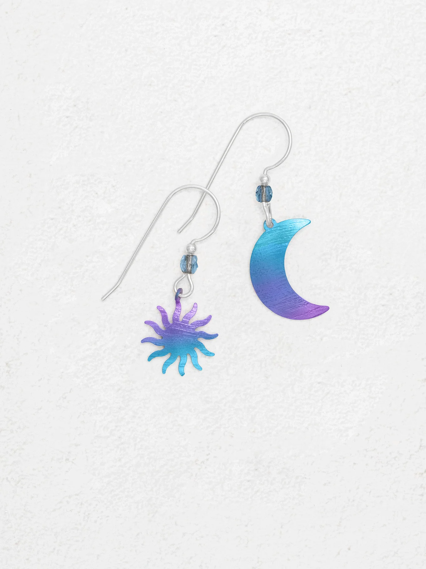 Sun & Moon Earrings in "Calypso" - Heart of the Home Inc