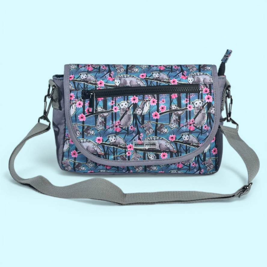 Opossum Blossom Stride Crossbody Bag - Heart of the Home Inc