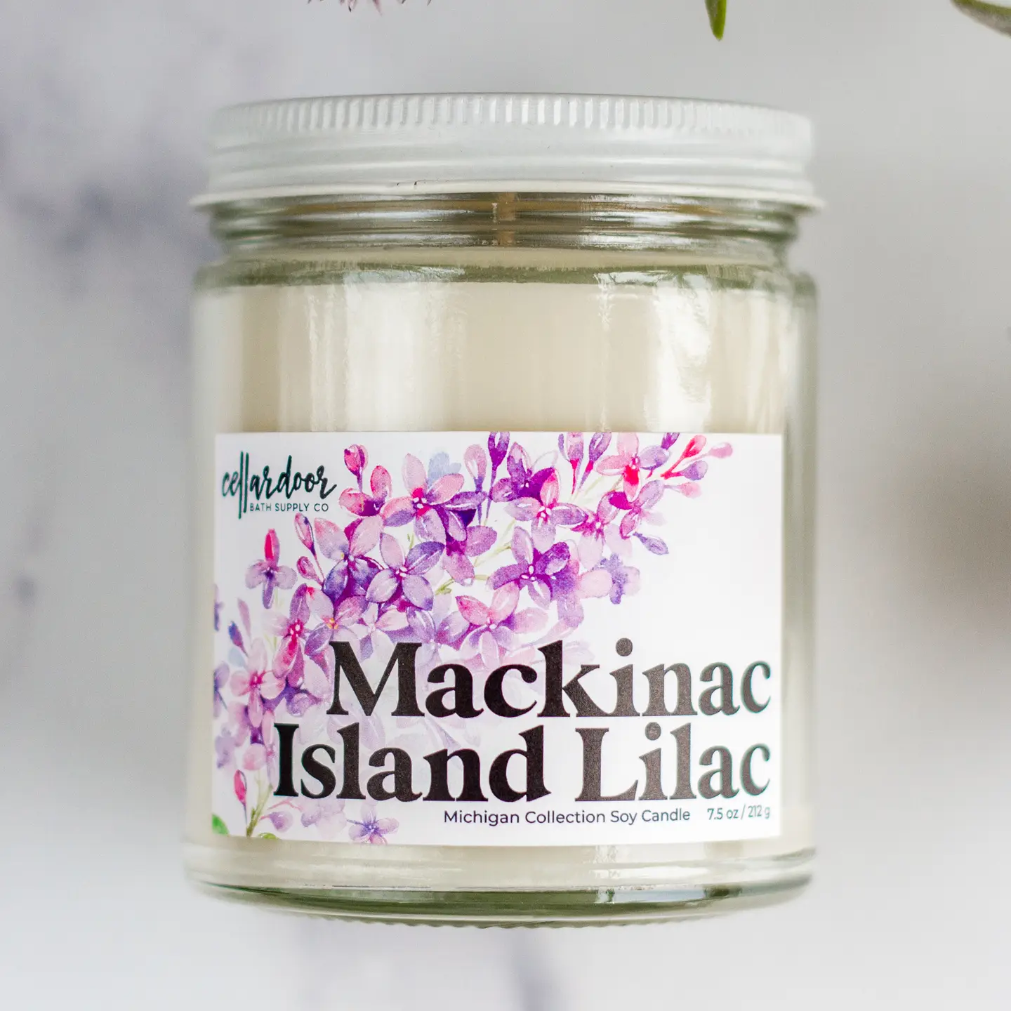 Mackinac Island Lilac 7.5oz Jar Candle - Heart of the Home Inc