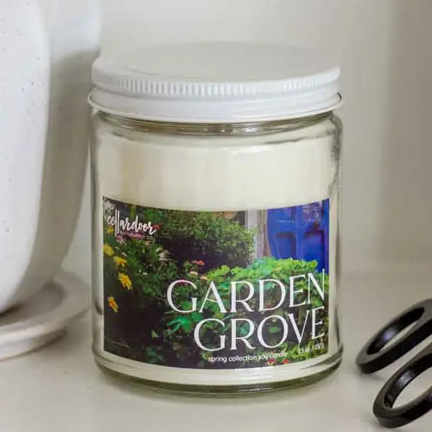 Garden Grove 7.5oz Jar Candle - Heart of the Home Inc