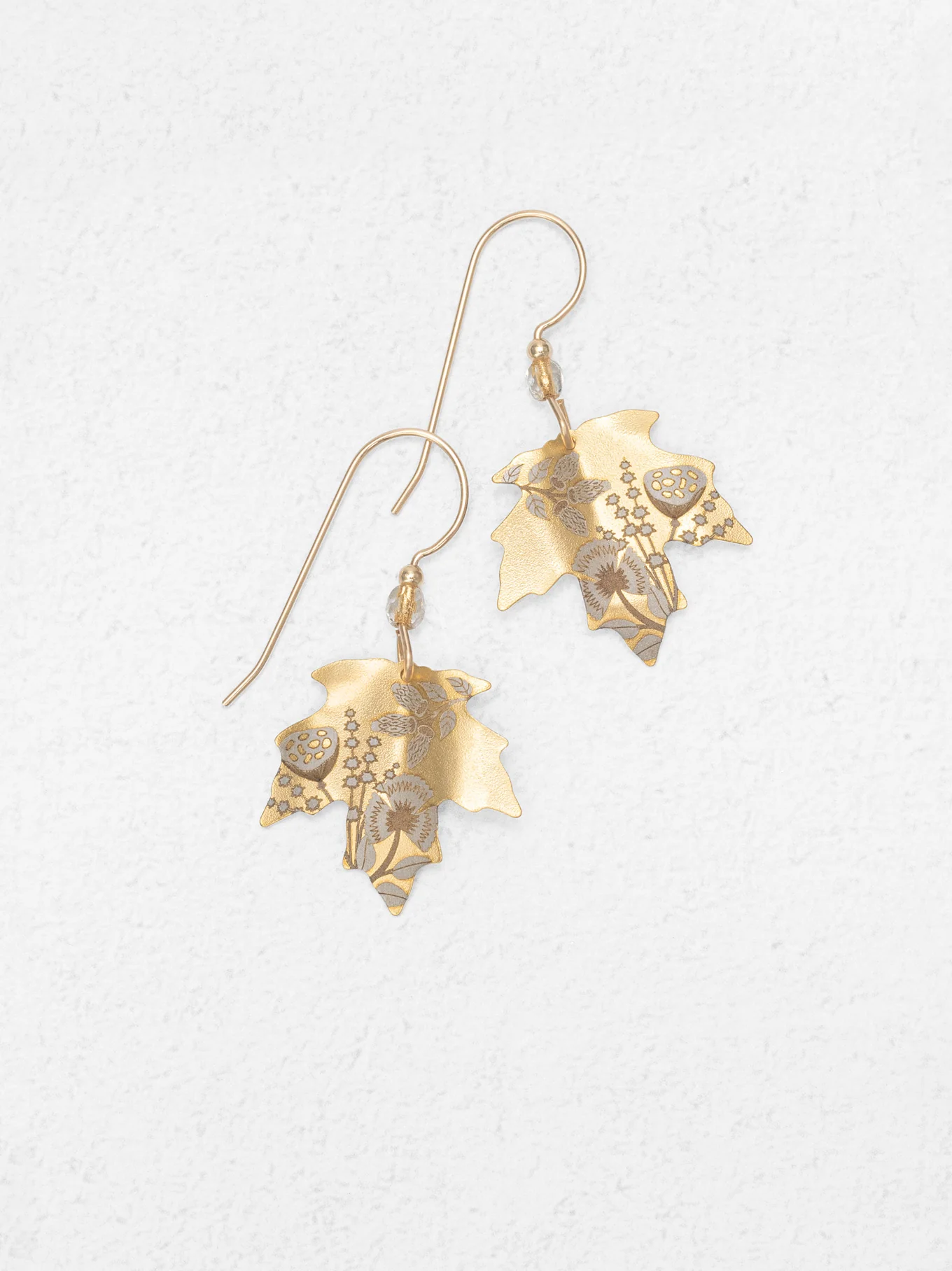 Blooming Maple Earrings in Golden - Heart of the Home Inc