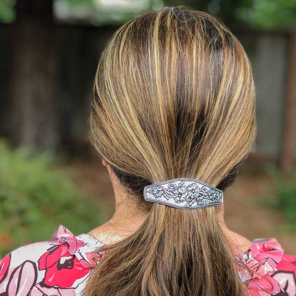 Flowers Barrette - Heart of the Home Inc