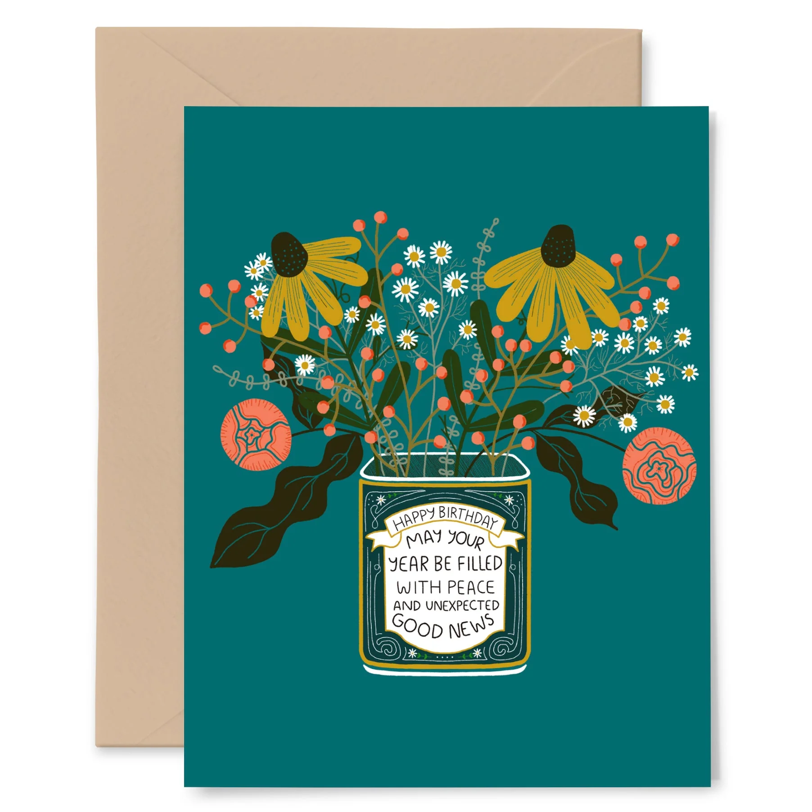 Flower Tin Birthday Card - Heart of the Home Inc