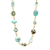 Chunky Larimar & Pearl Necklace - Heart of the Home Inc