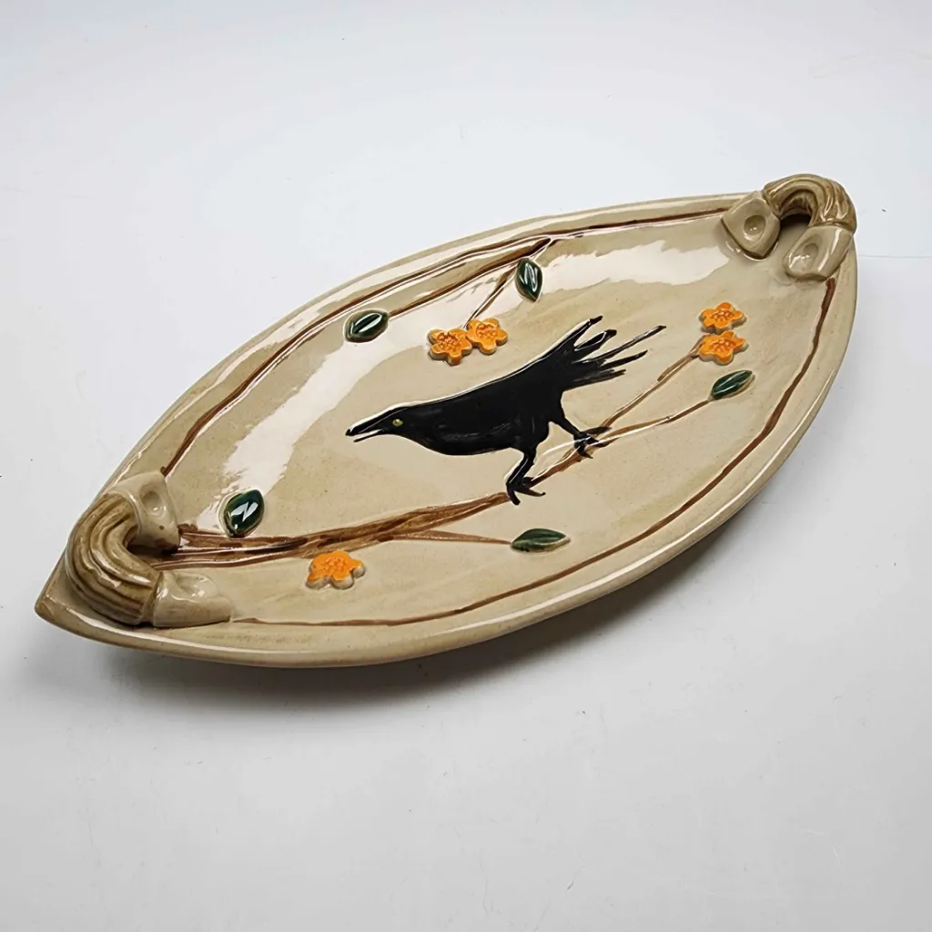 Crow with Sprigs Boat