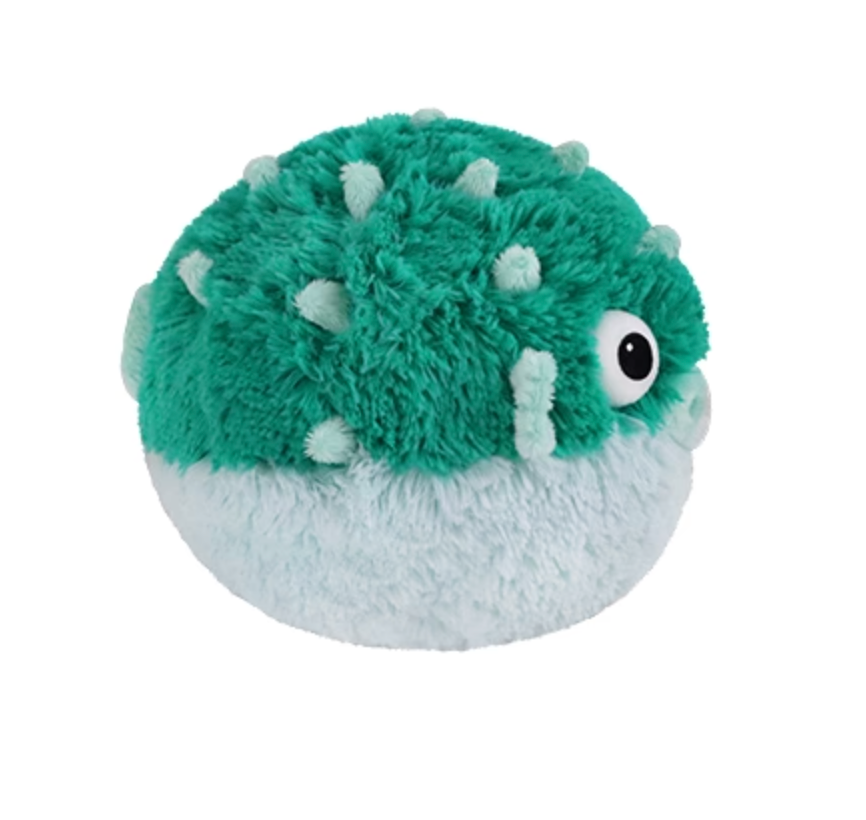 Mini Squishable Teal Pufferfish - Heart of the Home Inc