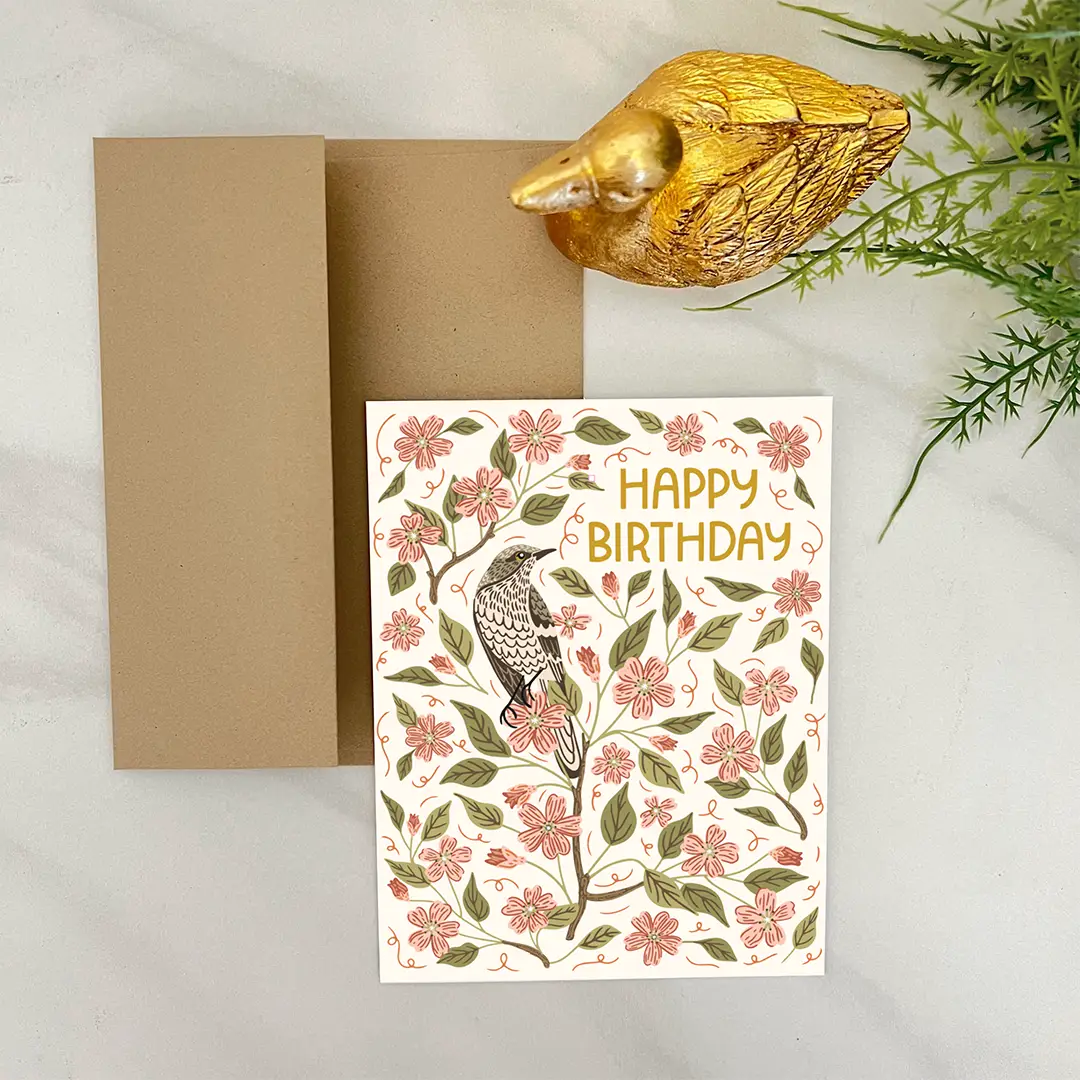 Apple Blossom Birthday Card - Heart of the Home Inc
