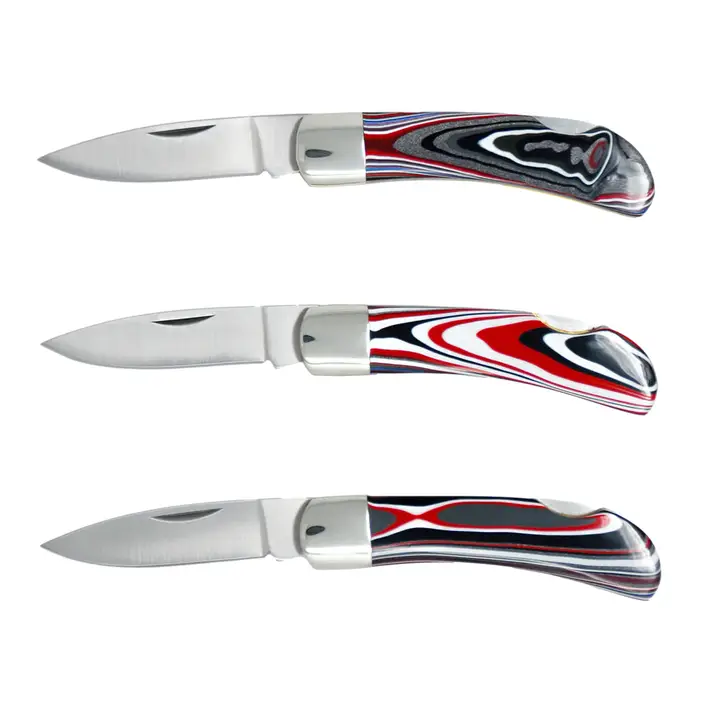 Fordite 3" Lockback Knife - Heart of the Home LV