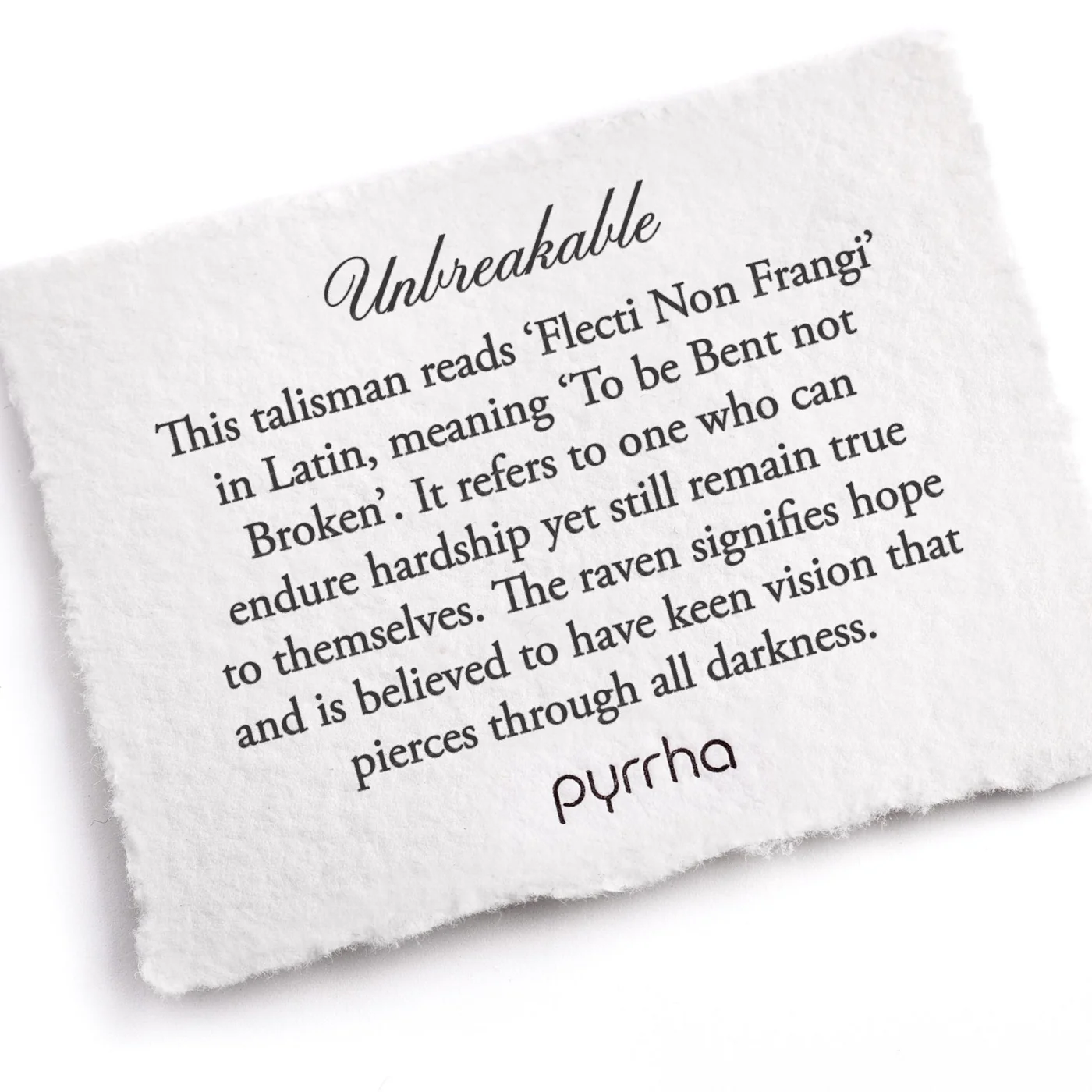 Unbreakable Talisman in Sterling Silver