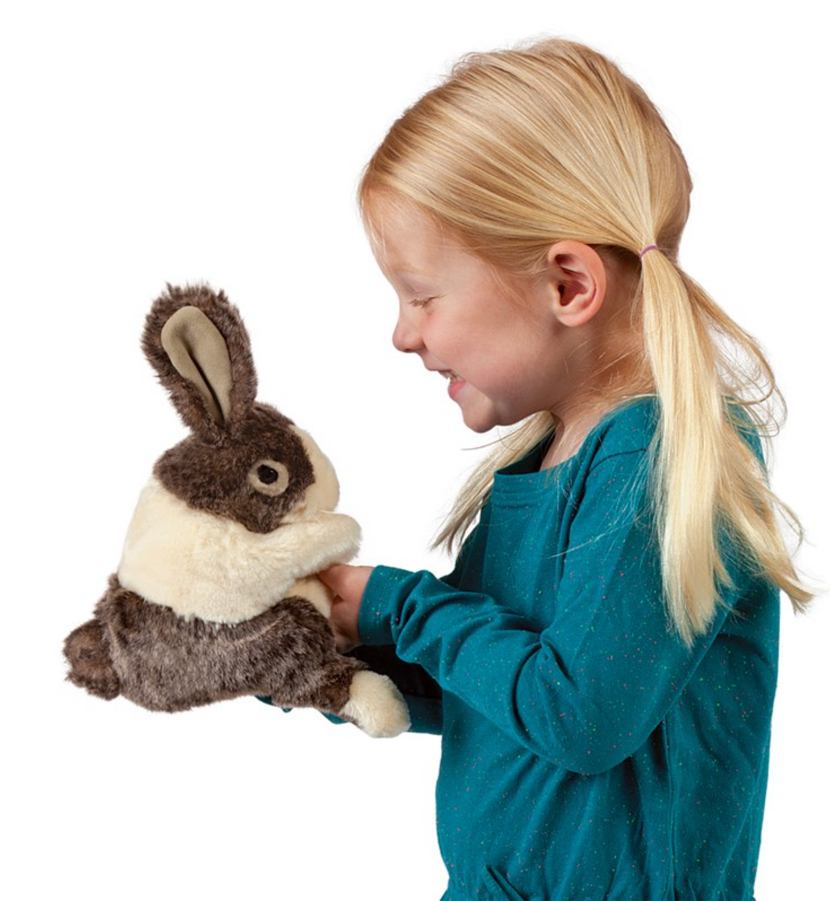 Baby Dutch Rabbit Hand Puppet - Heart of the Home Inc