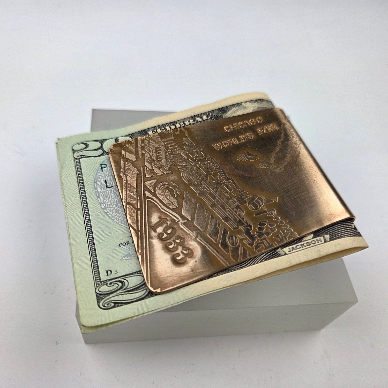 1933 Chicago Worlds Fair Moneyclip - Heart of the Home Inc