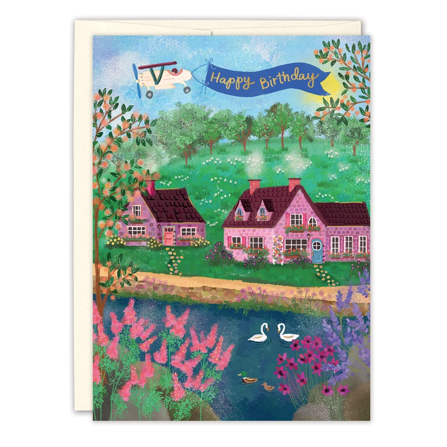 Vintage Airplane Birthday Card - Heart of the Home Inc