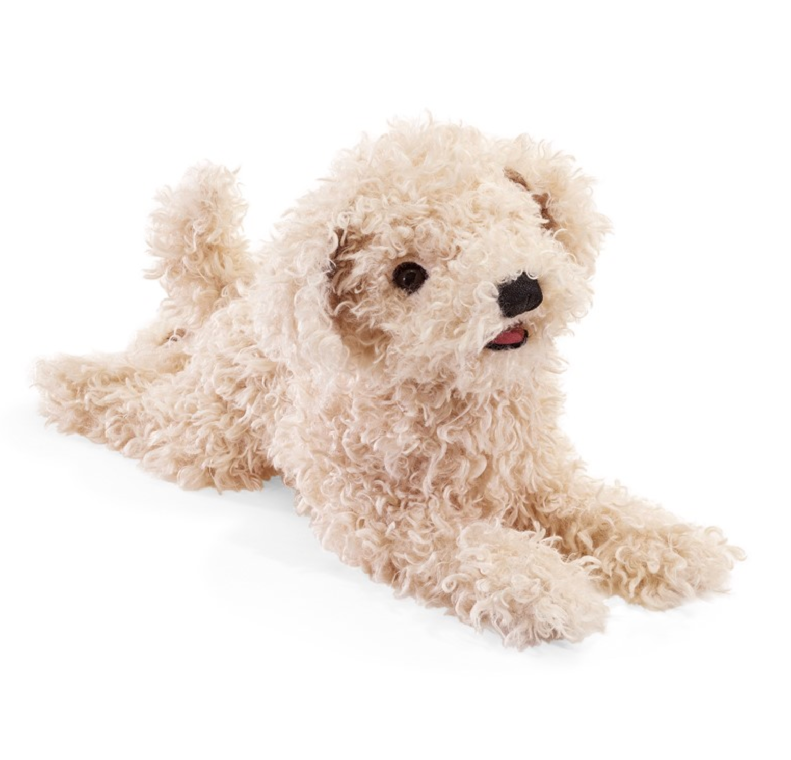 White Poodle Puppy Hand Puppet - Heart of the Home Inc