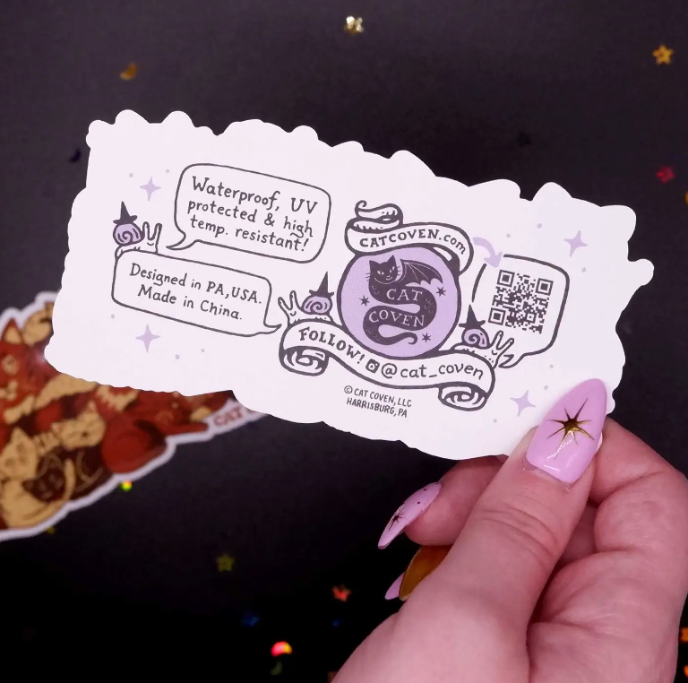 Clutter of Cats Sticker - Heart of the Home Inc