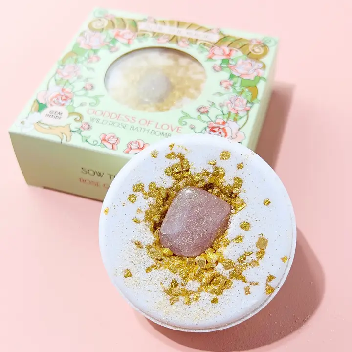 Goddess Of Love Wild Rose Bath Bomb - Heart of the Home Inc