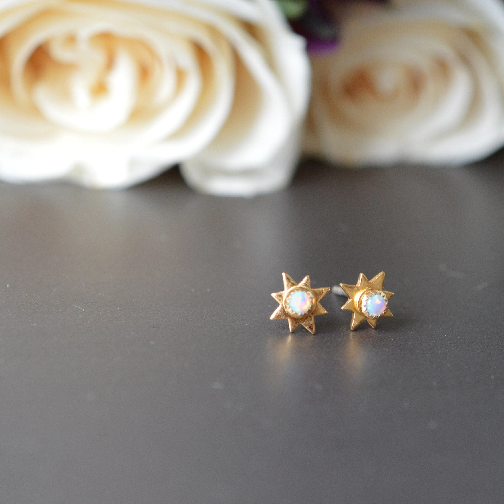 Opal Starburst Studs - Heart of the Home Inc