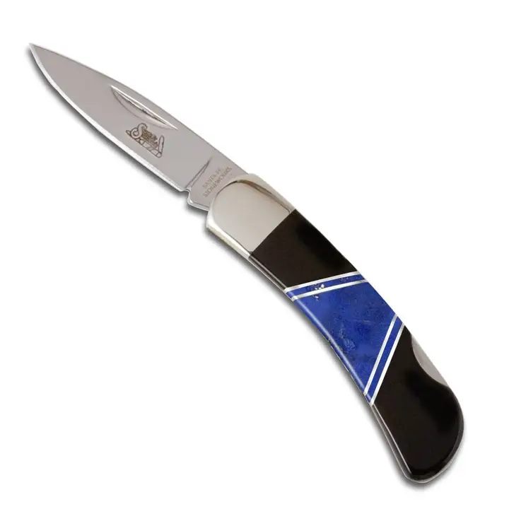 Lapis And Jet 3" Lock Back Knife - Heart of the Home LV
