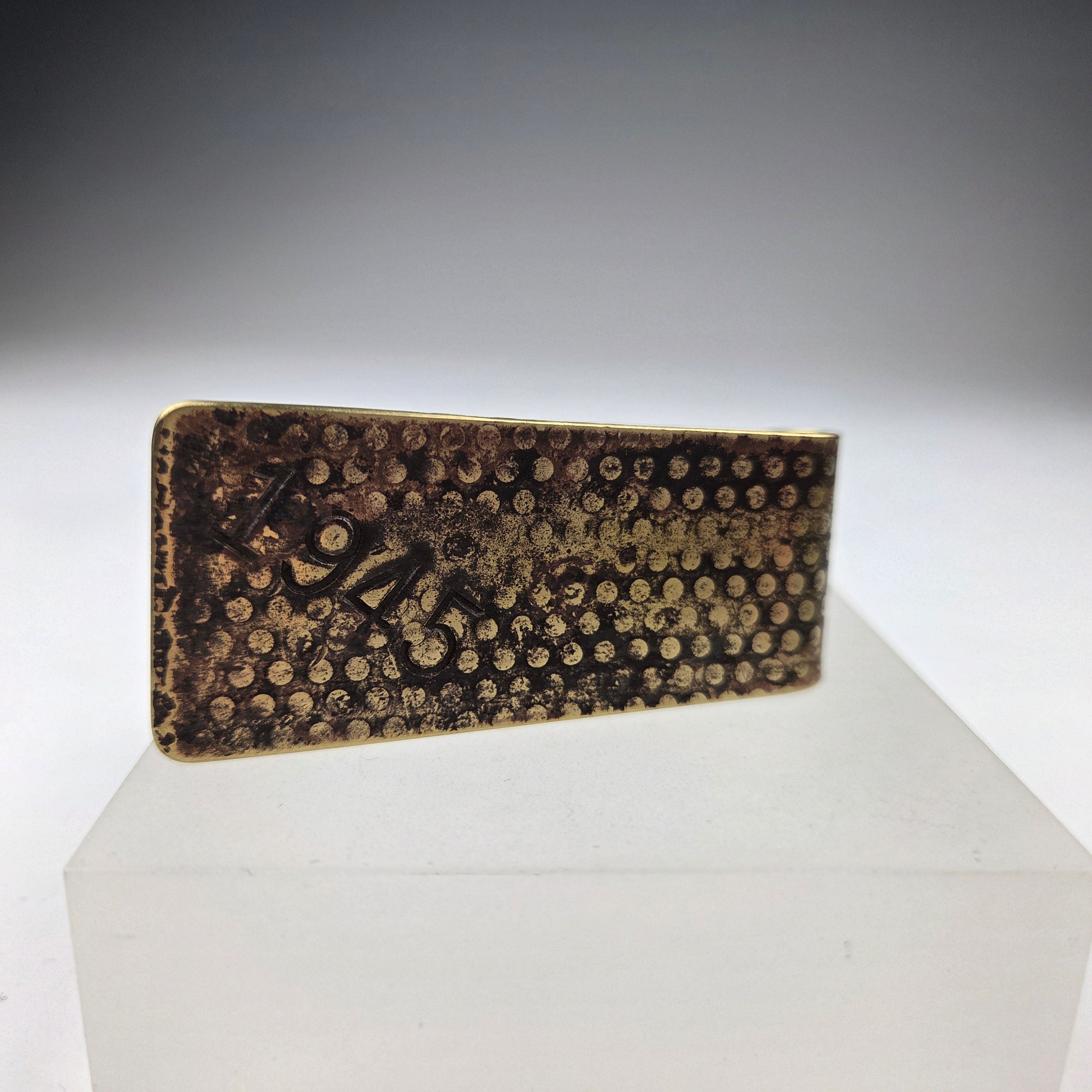 WWII Shell Casing Money Clip - 1945 Grid - Heart of the Home Inc