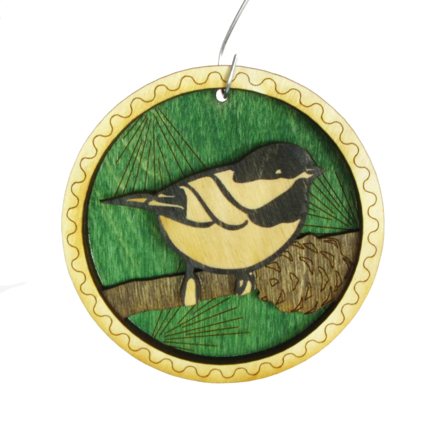 Chickadee Layered Ornament - Heart of the Home LV