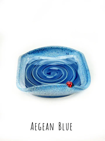 Aegean Blue Soap Dish - Heart of the Home Inc