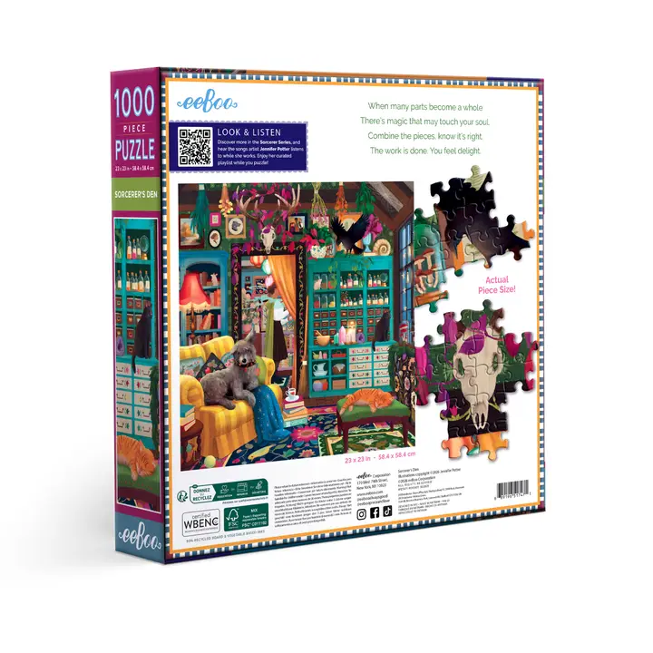 Sorcerer's Den 1000 Piece Puzzle - Heart of the Home Inc