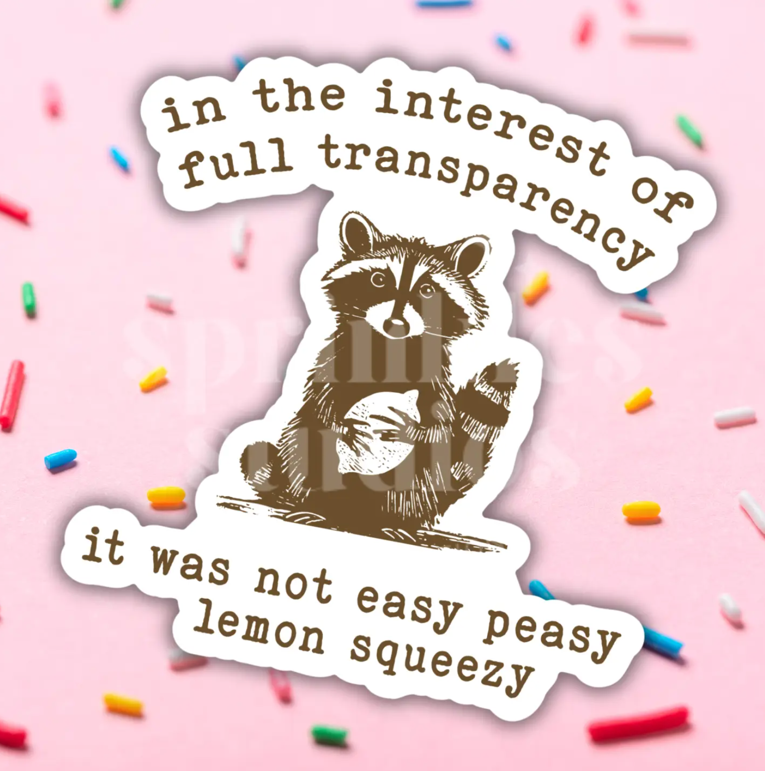 Lemon Squeezy Vinyl Sticker