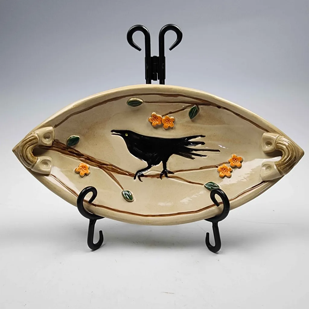 Crow with Sprigs Boat