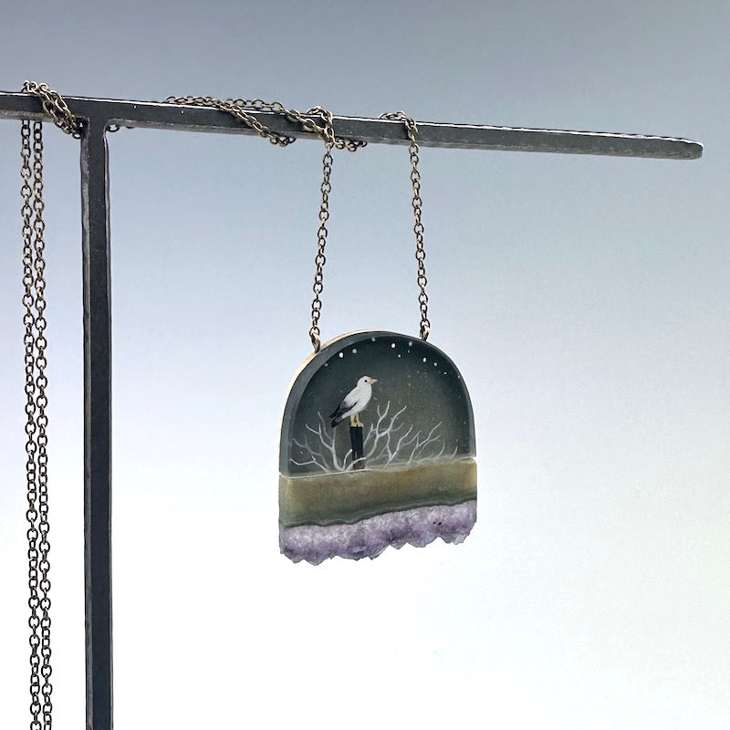 Salt Seagull Pendant - Heart of the Home Inc