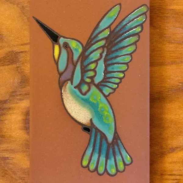 Hummingbird Glazed Tile 3x6