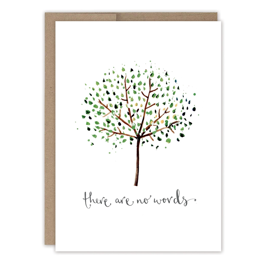 There Are No Words Sympathy Card - Heart of the Home Inc