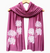 White Allium Scarf in Pink Orchid - Heart of the Home LV