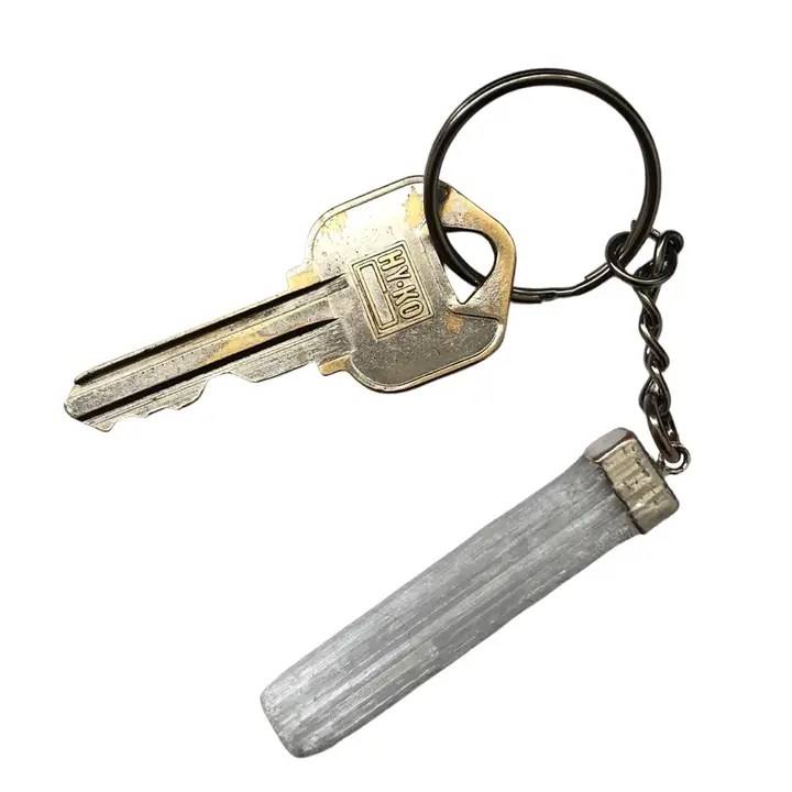 Blue Sage Home Sweet Home Wand With Selenite Keychain - Heart of the Home Inc