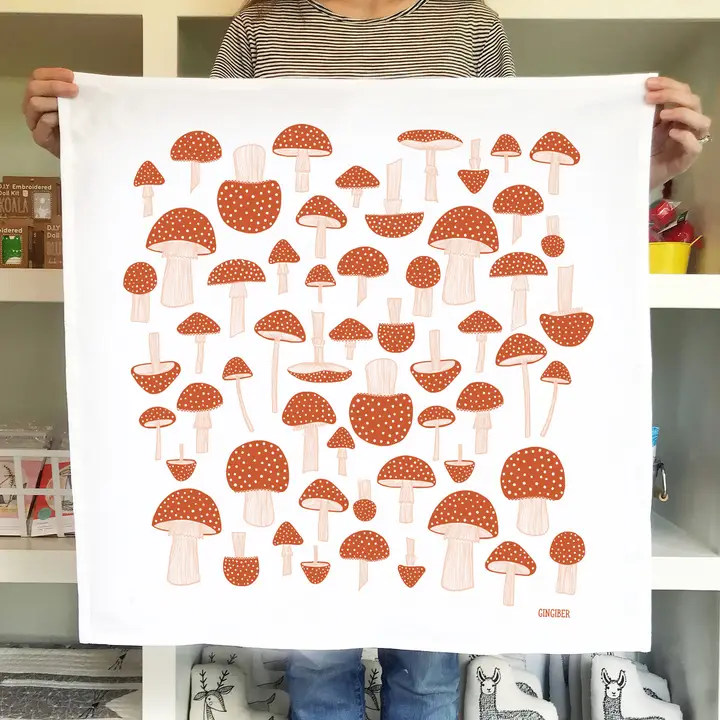 Mushroom Tea Towel - Heart of the Home Inc