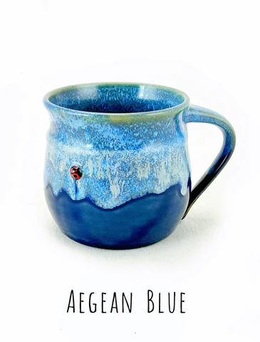 Aegean Blue Short Mug - Heart of the Home Inc