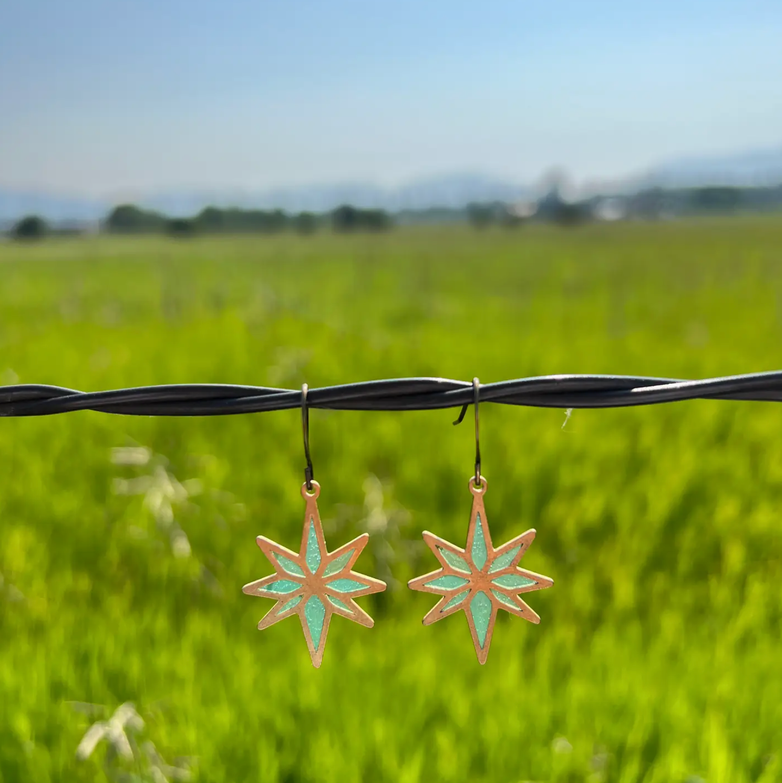 North Star Resin Earrings - Heart of the Home Inc