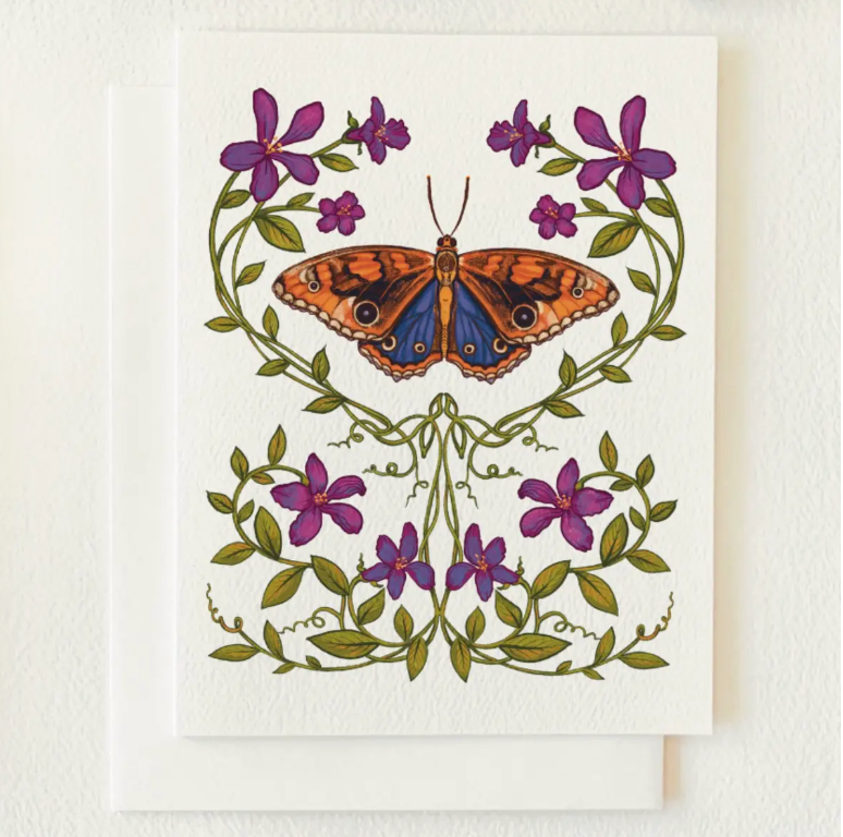 Woodland Butterfly Blank Card - Heart of the Home Inc