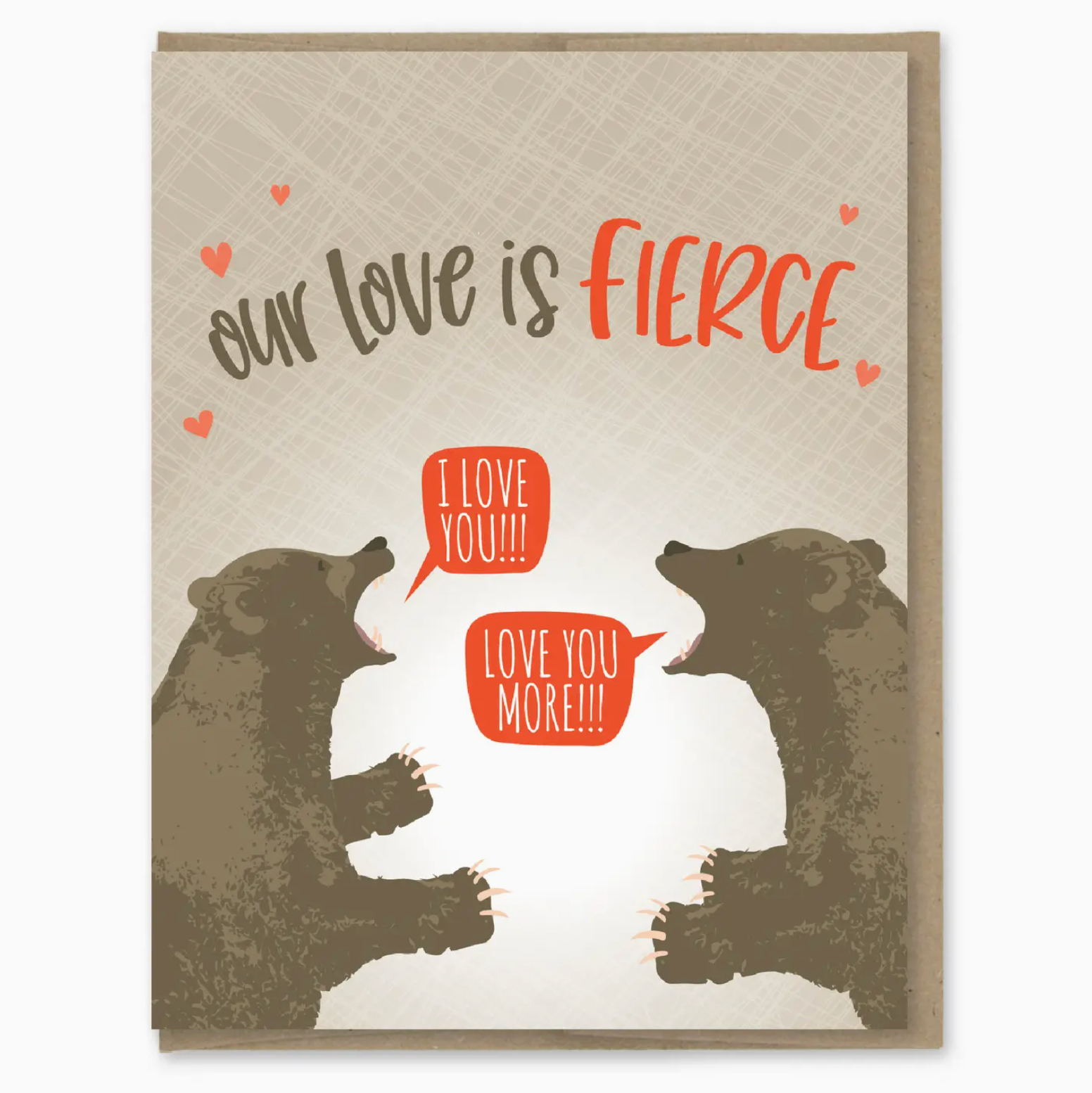 Our Love Is Fierce Bears Card - Heart of the Home Inc