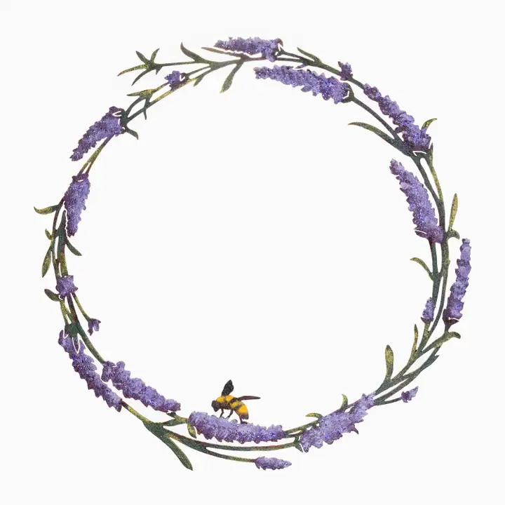 Lavender And Bee Metal Wreath - Heart of the Home LV