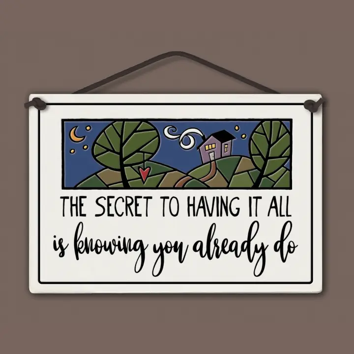 Having It All Plaque - Heart of the Home LV