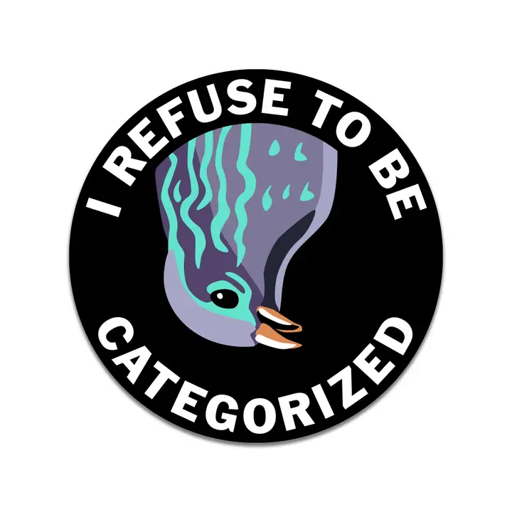 Refuse To Be Categorized Sticker - Heart of the Home LV