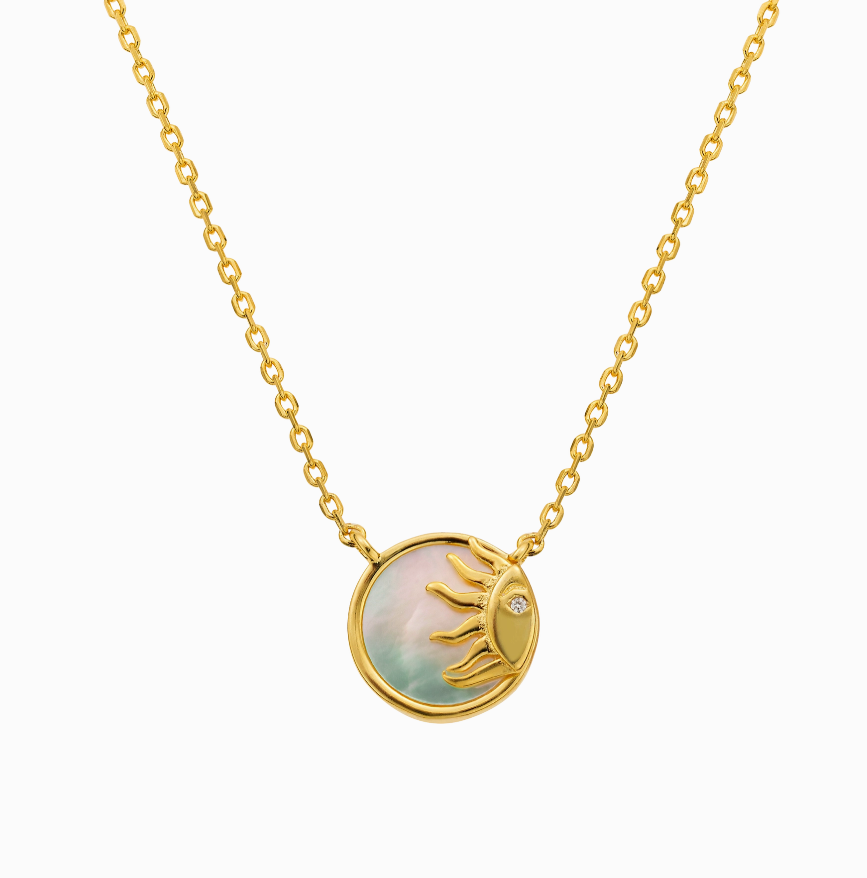 Mother of Pearl Sunshine Pendant - Heart of the Home Inc