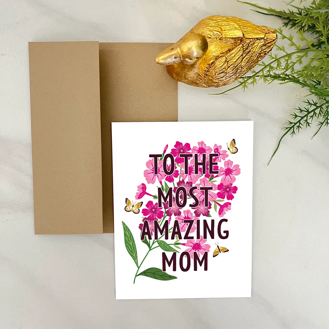 Pink Perennial Mother's Day Card - Heart of the Home Inc