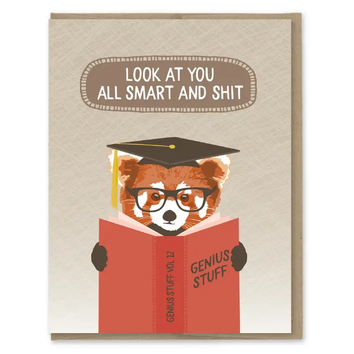 Smart And Shit Graduation Card - Heart of the Home LV