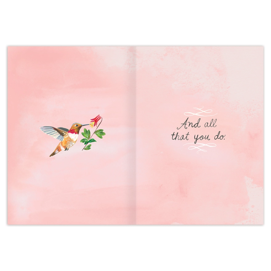 Grateful Hummingbird Thank You Card - Heart of the Home Inc