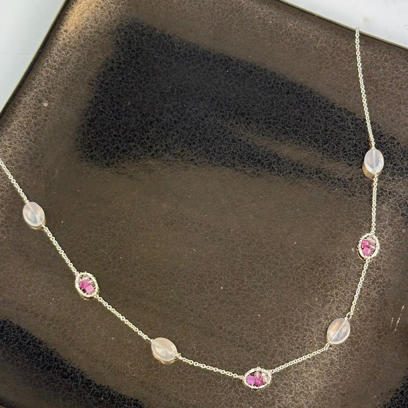 Rose Oval Necklace