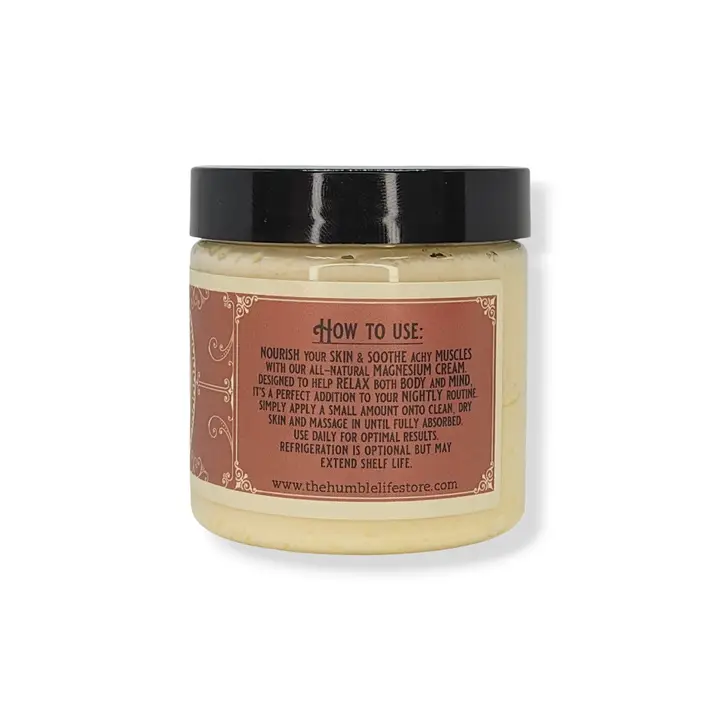 Rose + Myrrh Magnesium Cream 4oz - Heart of the Home Inc